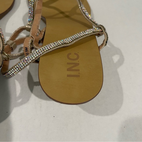 Women’s INC International Concepts Madge Silver Rhinestone Sandals Size 10.5! - Picture 6 of 9